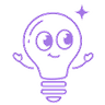 Logo: bombilla de Aprende inglés con Vero