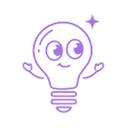 Logo: bombilla de Aprende inglés con Vero